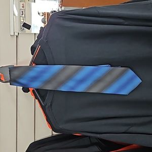 Mens J. Ferrar Blue and Black Necktie